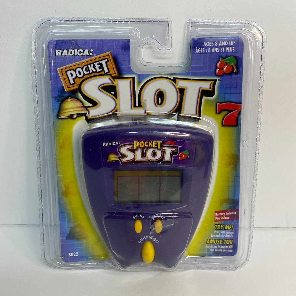 Vintage 1999 Radica Pocket Slot Electronic Handheld Portable Game